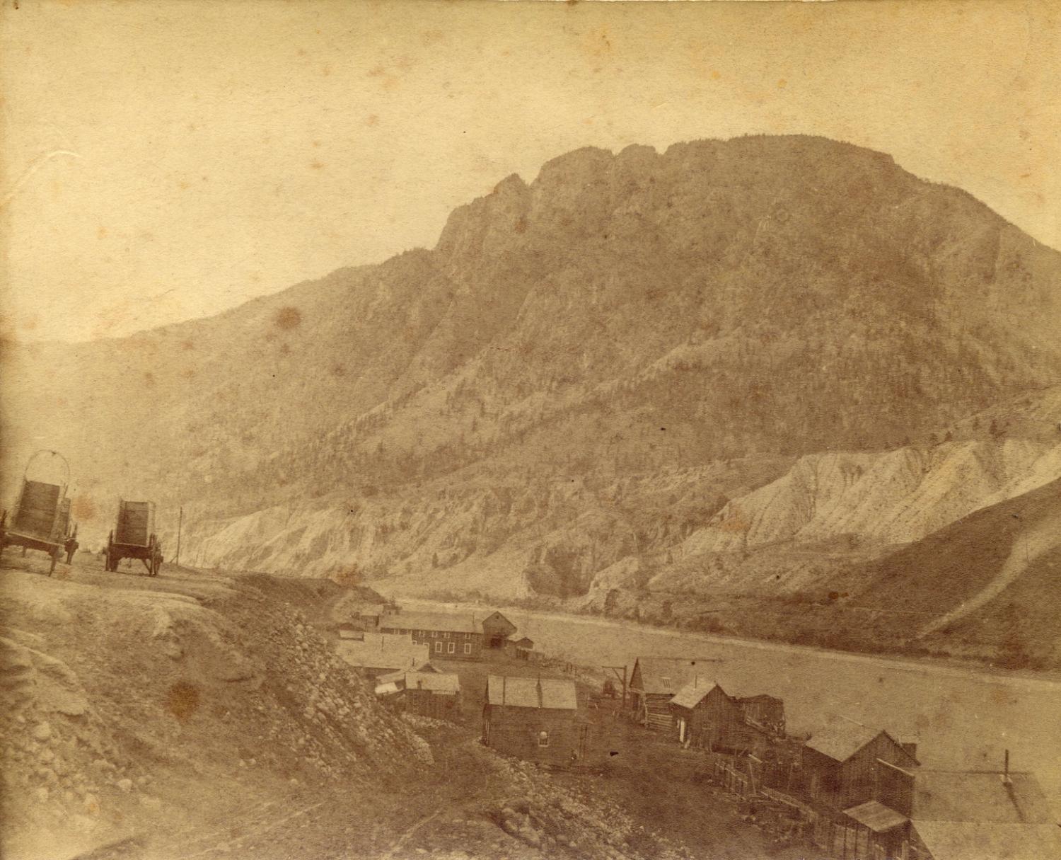 Spences Bridge in the early 1880s.