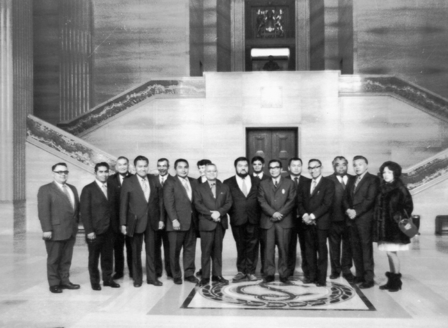 The Nisga’a delegation at the Supreme Court of Canada in 1971.