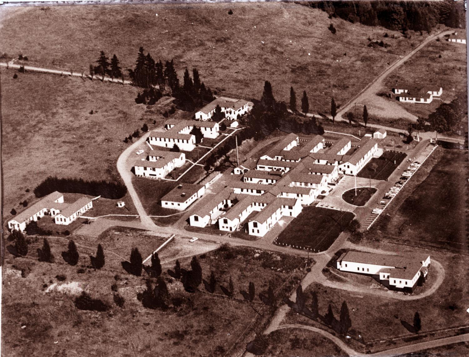 Aerial view of the Nanaimo Indian Hospital