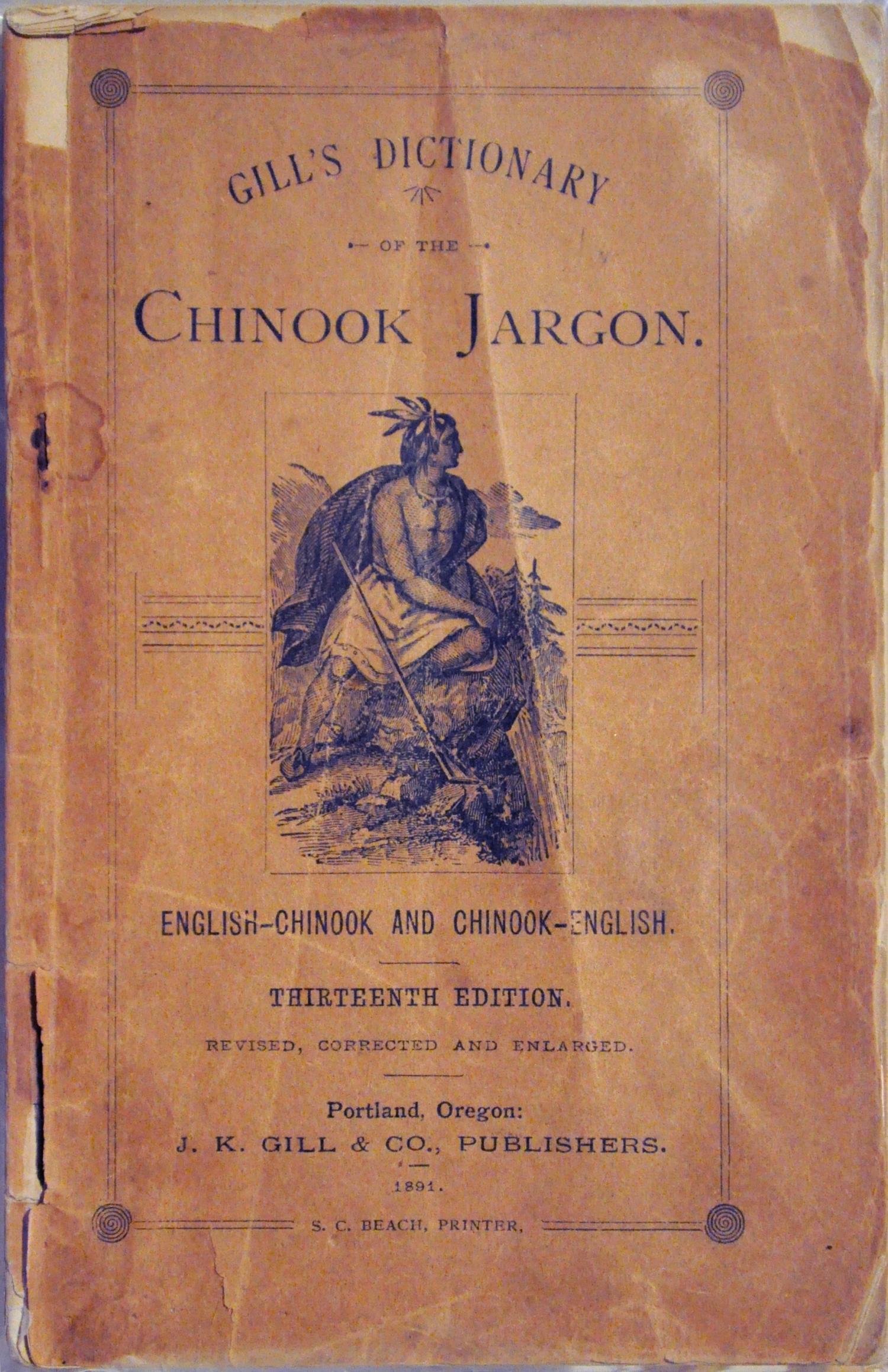 Cover of an English-Chinook dictionary