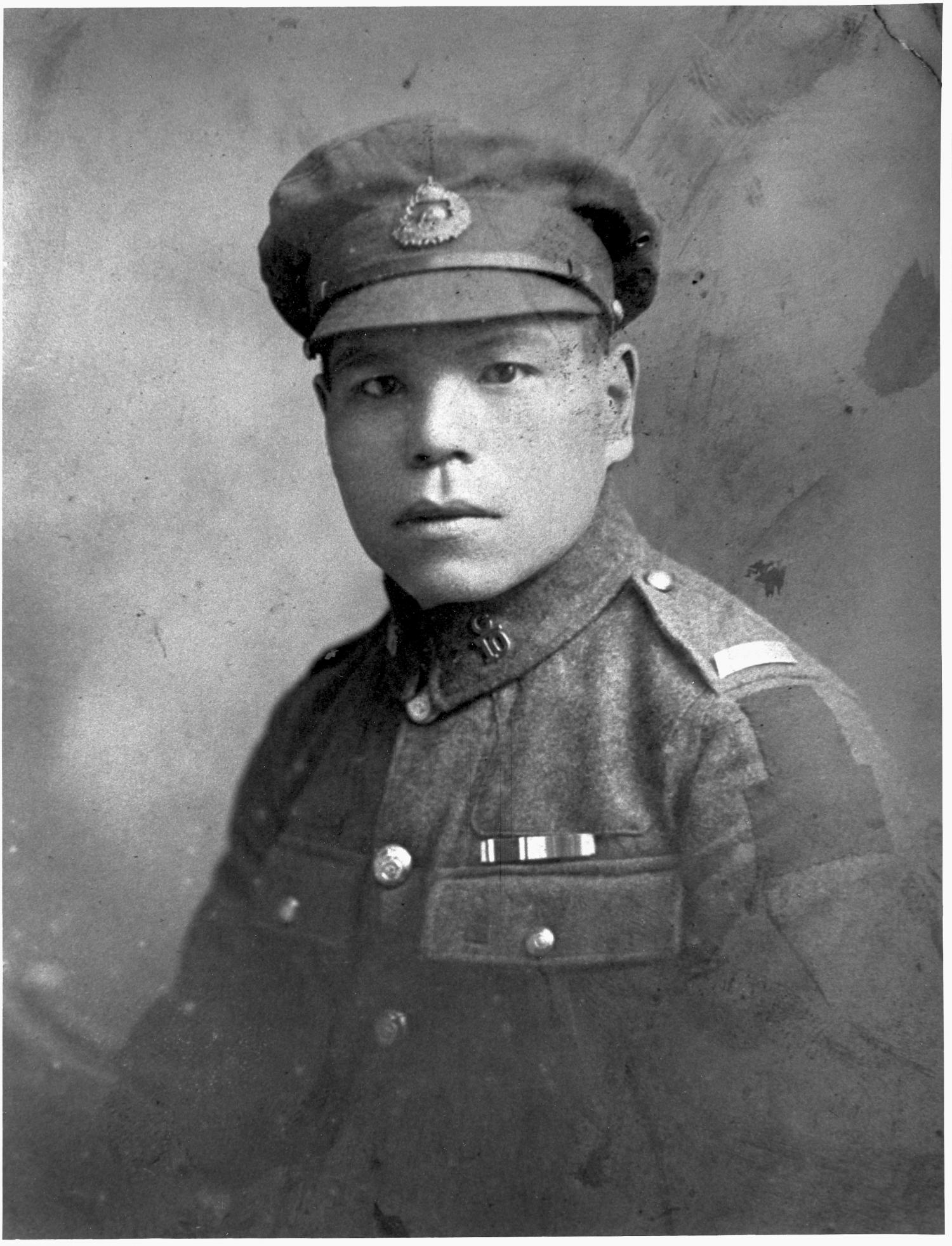 Portrait of Tsunekichi Kitagawa, a Japanese-Canadian soldier from the First World War.