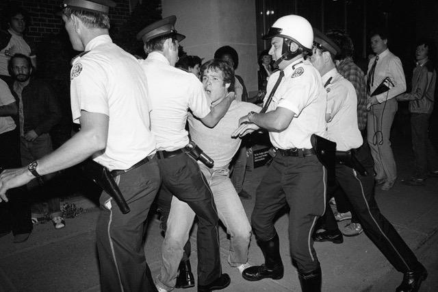 Third bath raid protest, June 20, 1981. The Battle of Church Street.