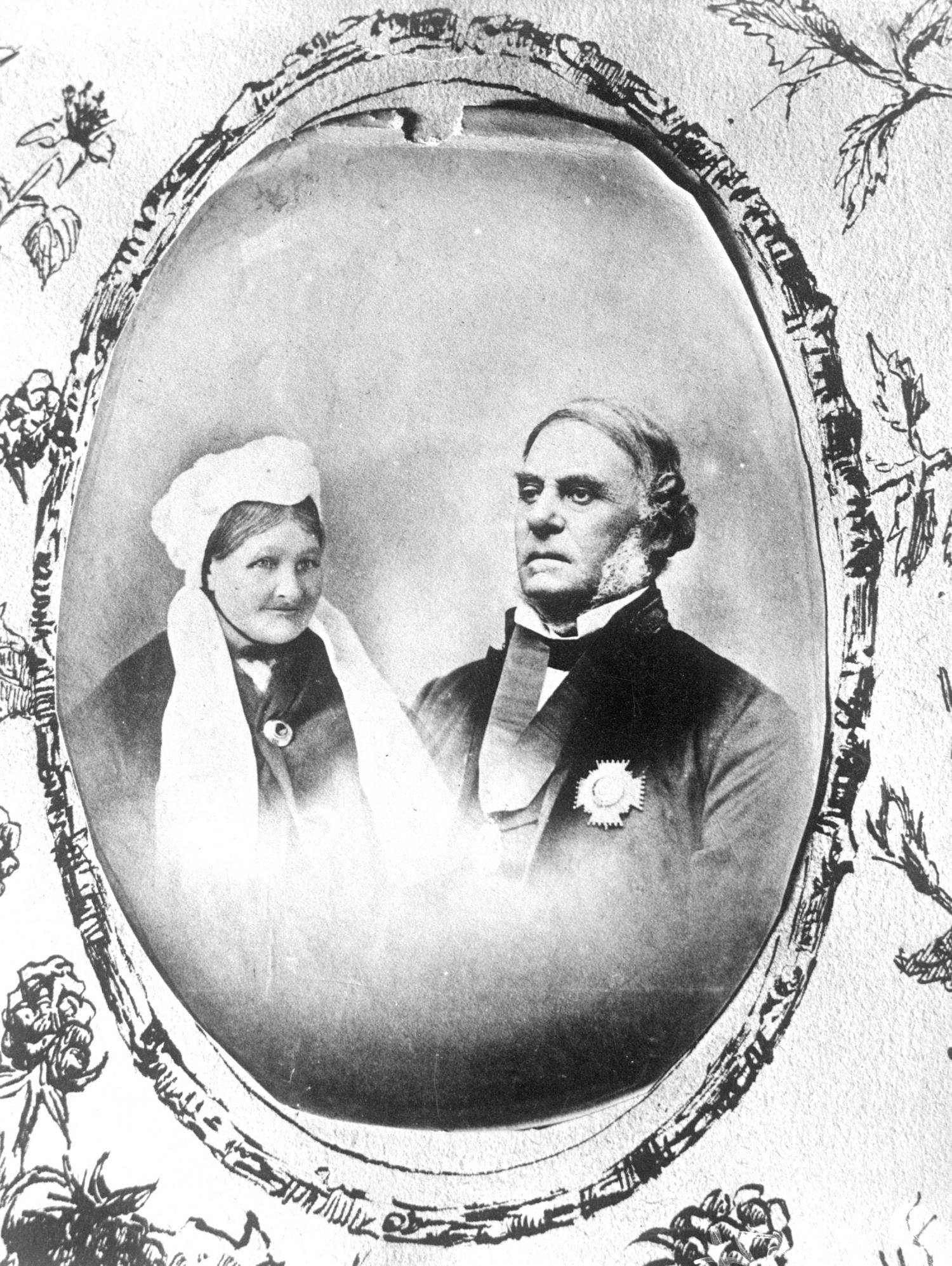 Composite photo of Sir James and Lady Douglas.