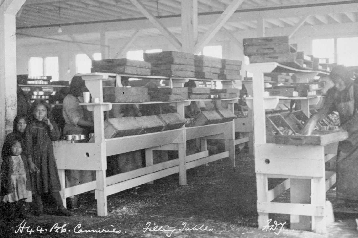 Richmond; BC Canneries; Filling Tables